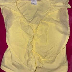Zara Yellow Blouse Vibrant and Chic